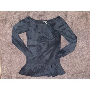 Y2K‎ Hard Tail Women's Tie-Dye Blue Long Sleeve Top